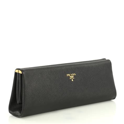 prada saffiano lux clutch|Prada.